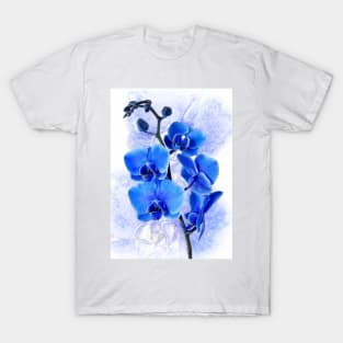 Awesome Beautiful Purple-Blue flower T-Shirt